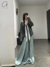 Mutedance 24 Autumn and Winter Flower Dye V-Neck Top Series MD-MD24FW59-GRAY MD24FW58 MD24FW59
